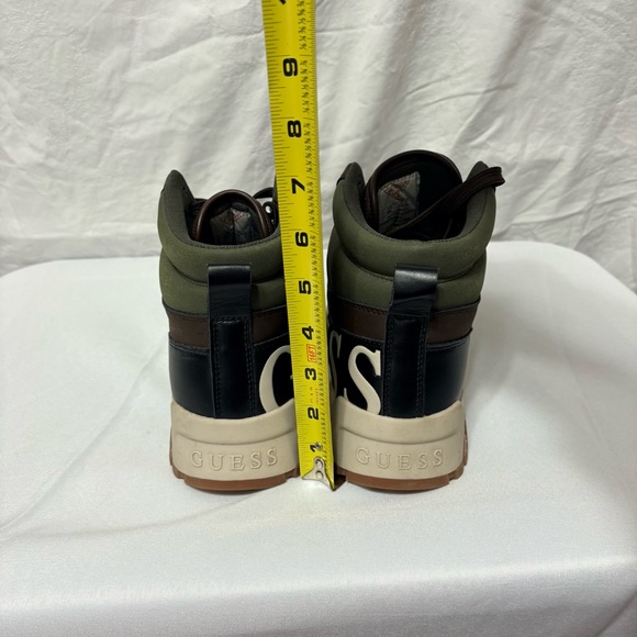 GUESS Men's Sneakers - Olive and Chocolate - Picture 6 of 13